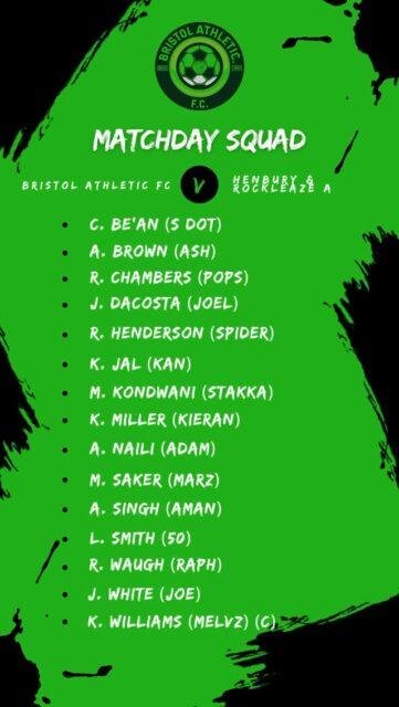 Squad for our home fixture v @henburyrocksfc A at Netham 26th Sept 2pm KO. Let’s get that first win of the season lads 👊🏽💪🏽🤩🙌🏾! -#bafc4life #bristolathleticfc #bristol #brotherhood #localfootball